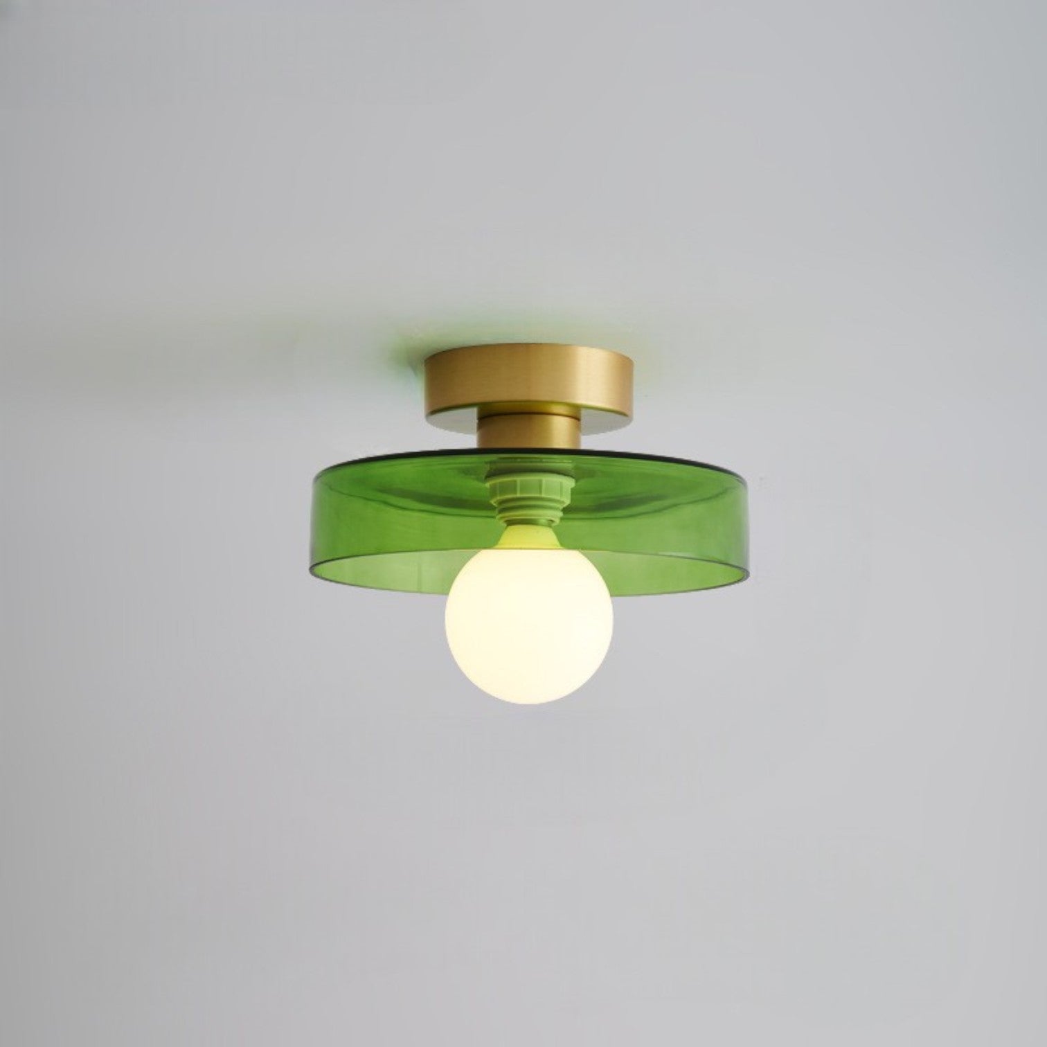 Bauhaus Glass Ceiling Light with Color Modes