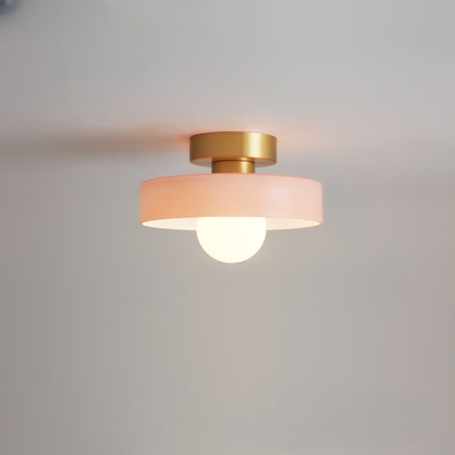 Bauhaus Glass Ceiling Light with Color Modes