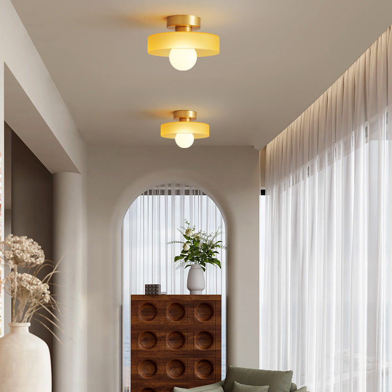 Bauhaus Glass Ceiling Light with Color Modes