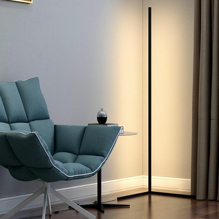 Dimmable LED Corner Floor Lamp with RGB Glow