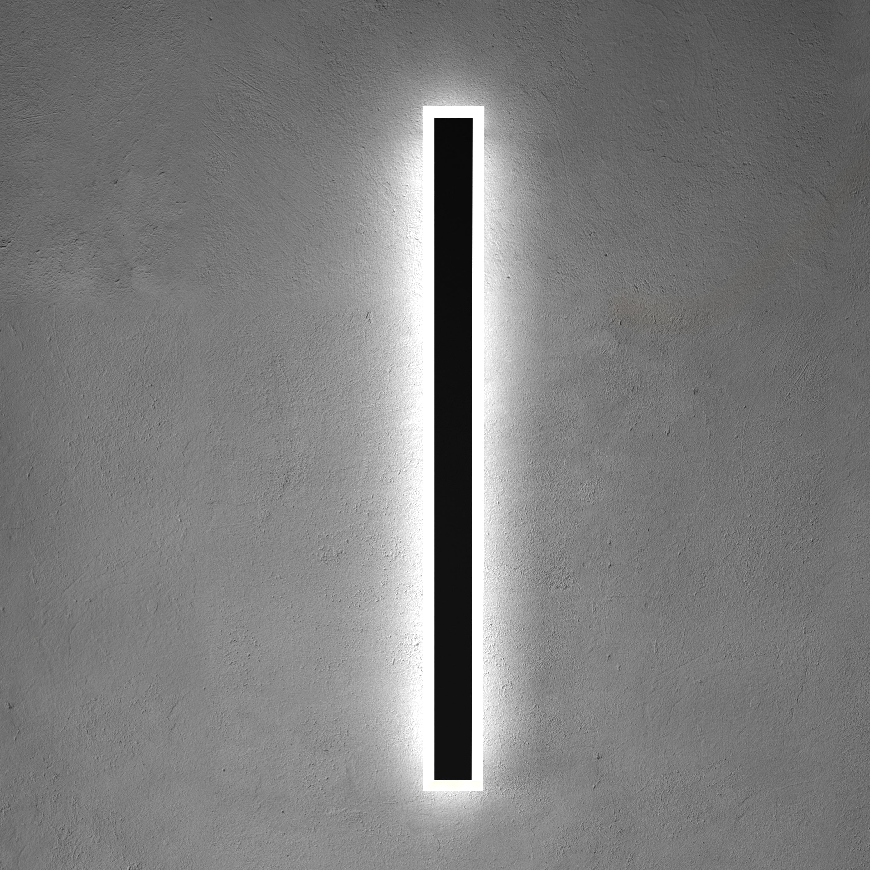Outdoor Linear LED Wall Lamp with Back Glow