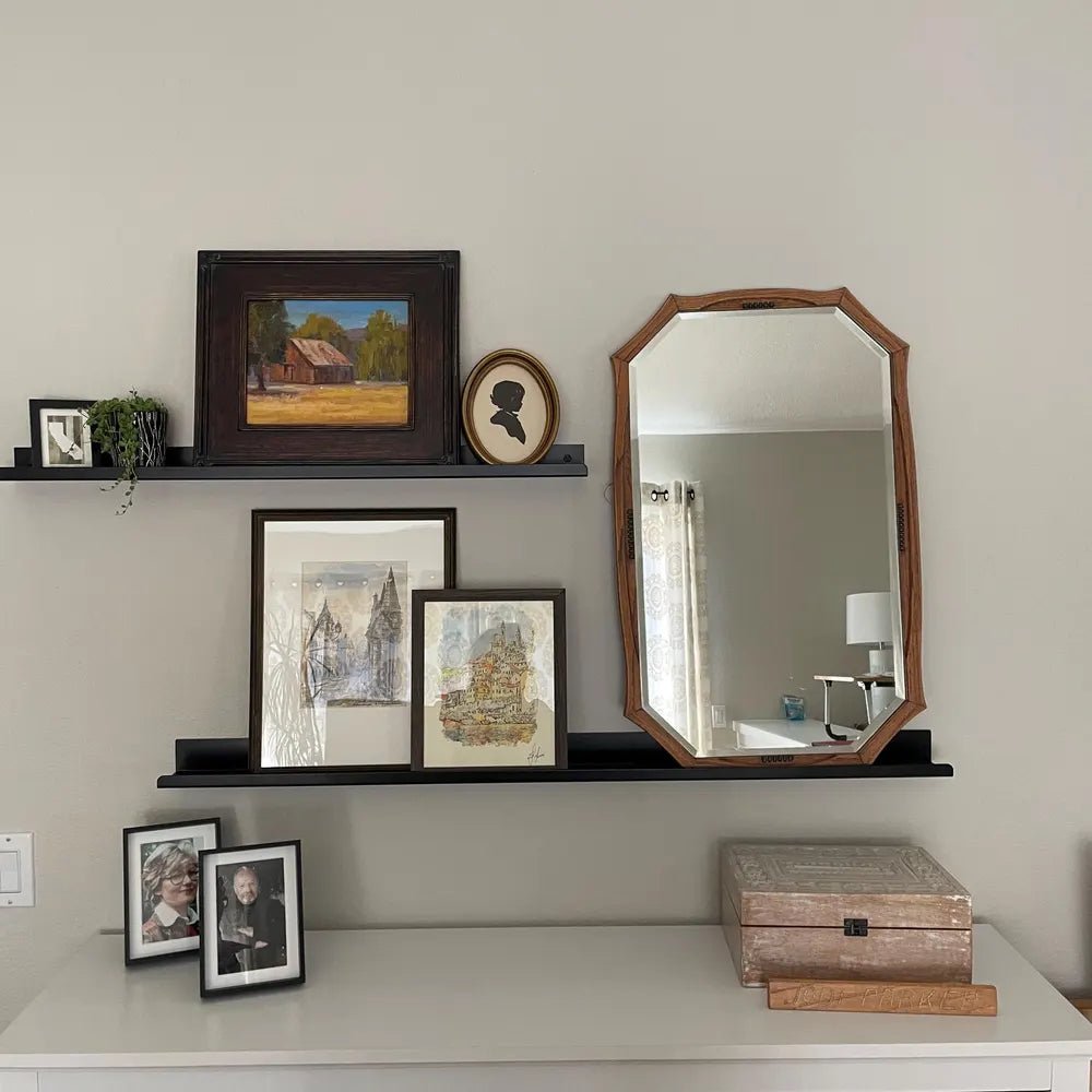 Picture Ledge Shelf - Black and White