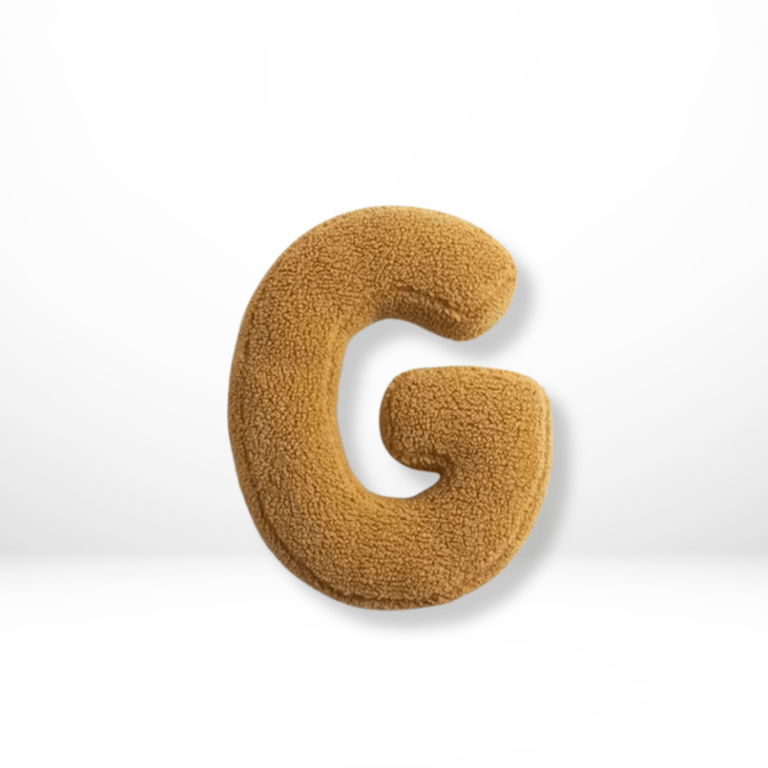 Plush Velvet Letter Cushion with Soft Filling