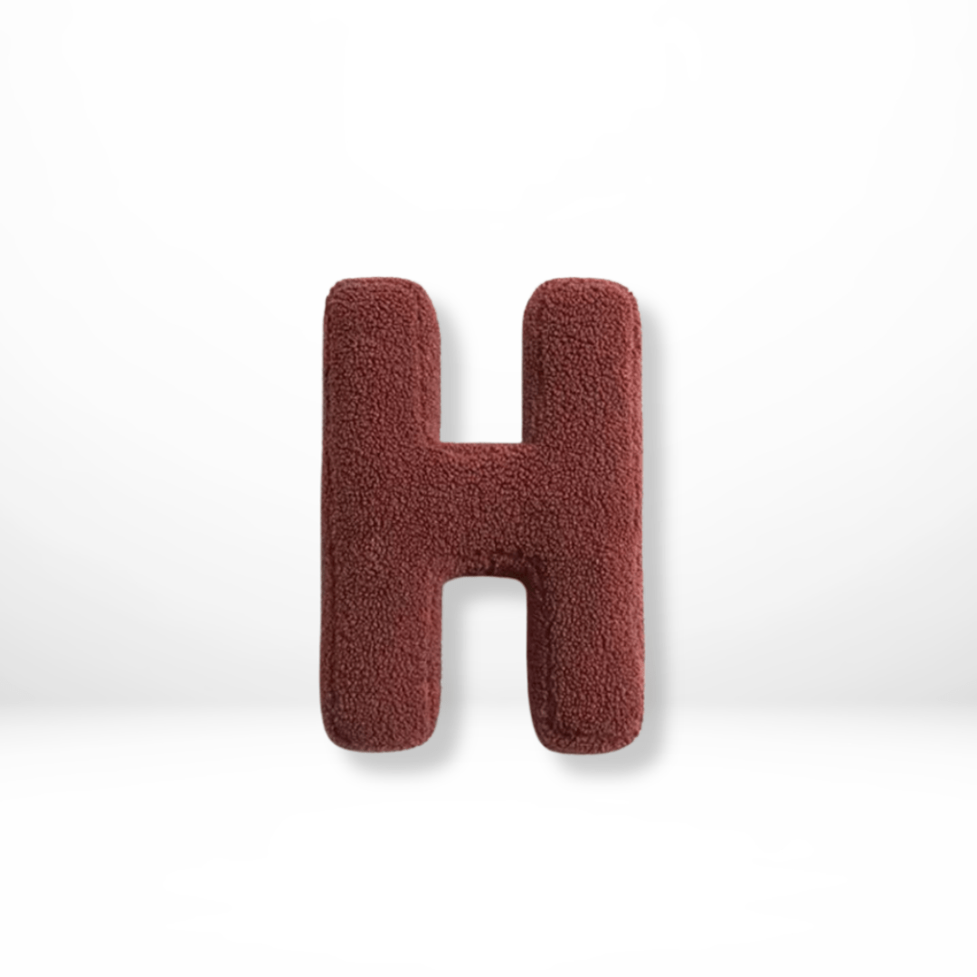 Plush Velvet Letter Cushion with Soft Filling