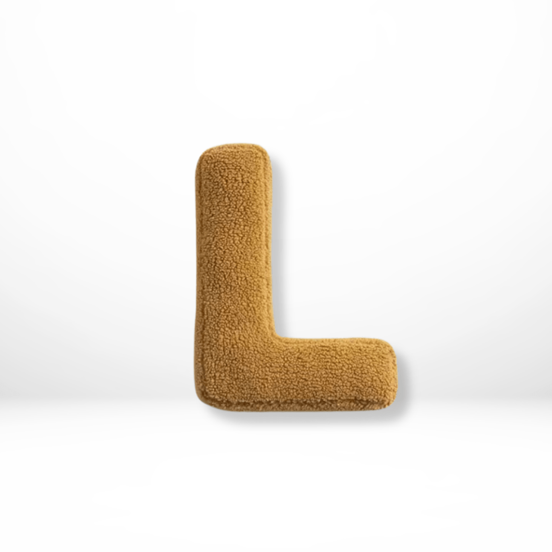 Plush Velvet Letter Cushion with Soft Filling