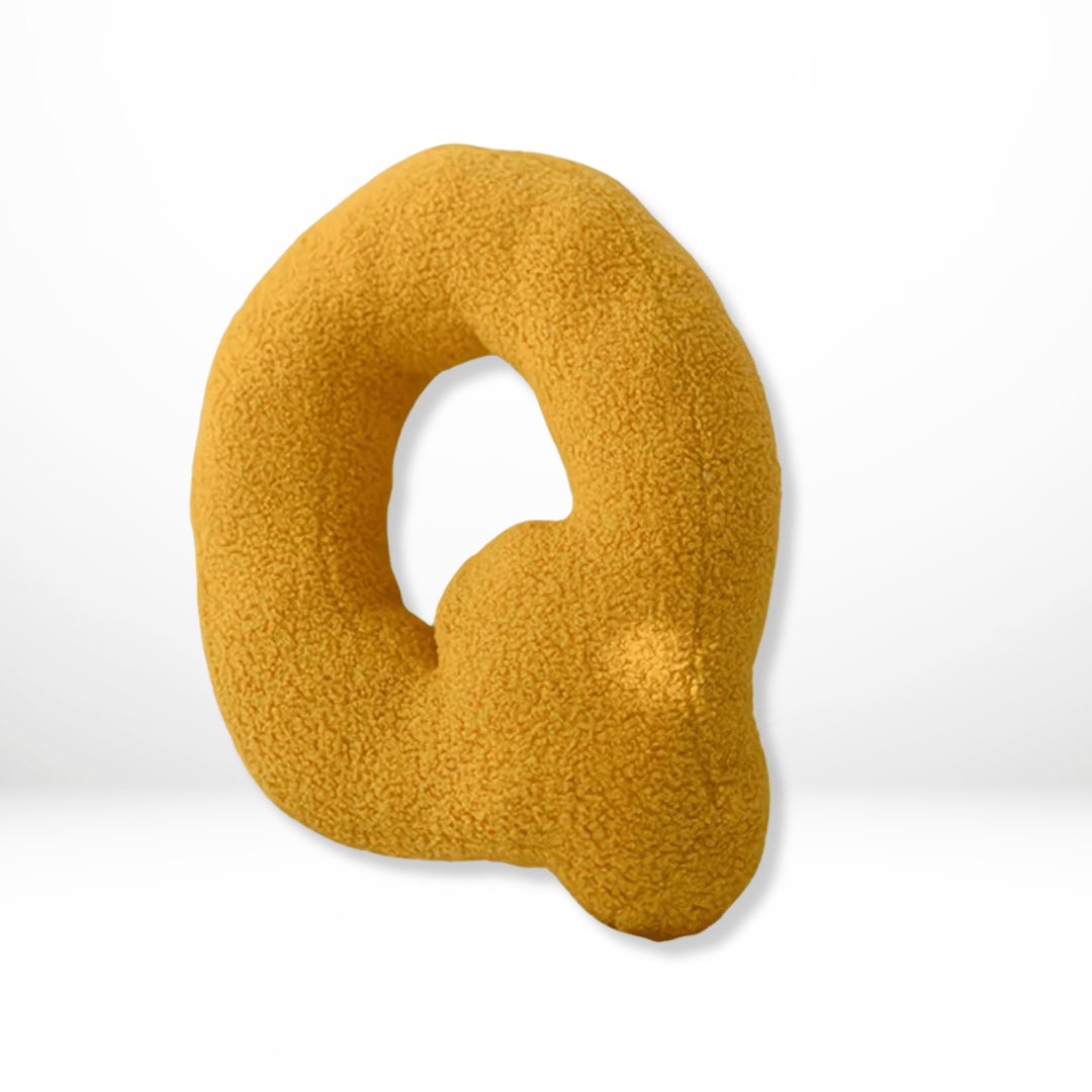 Plush Velvet Letter Cushion with Soft Filling