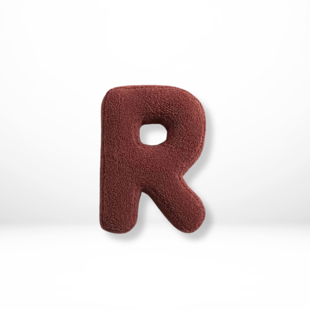 Plush Velvet Letter Cushion with Soft Filling