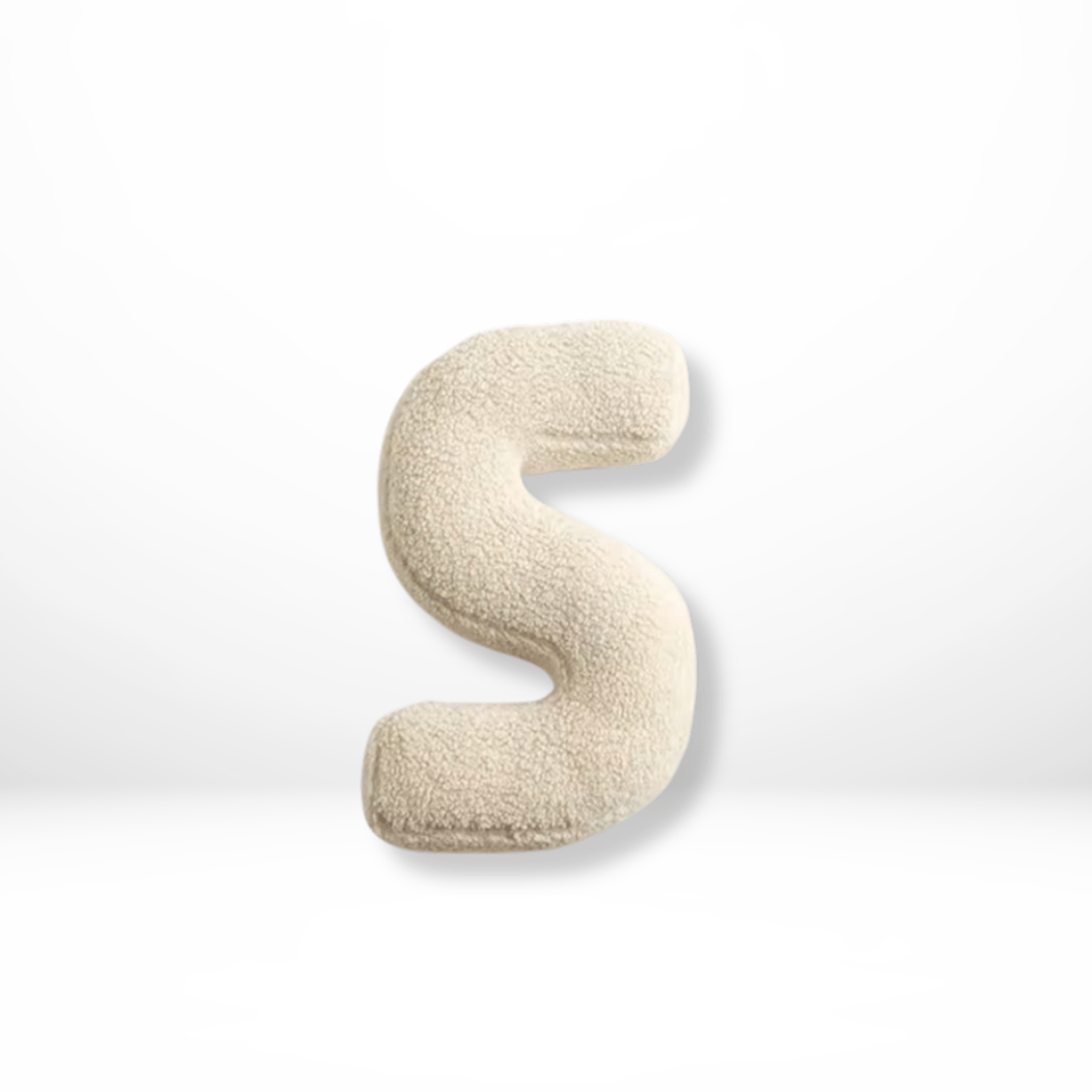 Plush Velvet Letter Cushion with Soft Filling