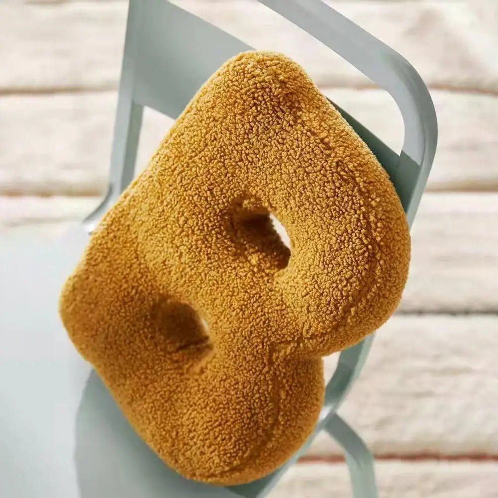 Plush Velvet Letter Cushion with Soft Filling