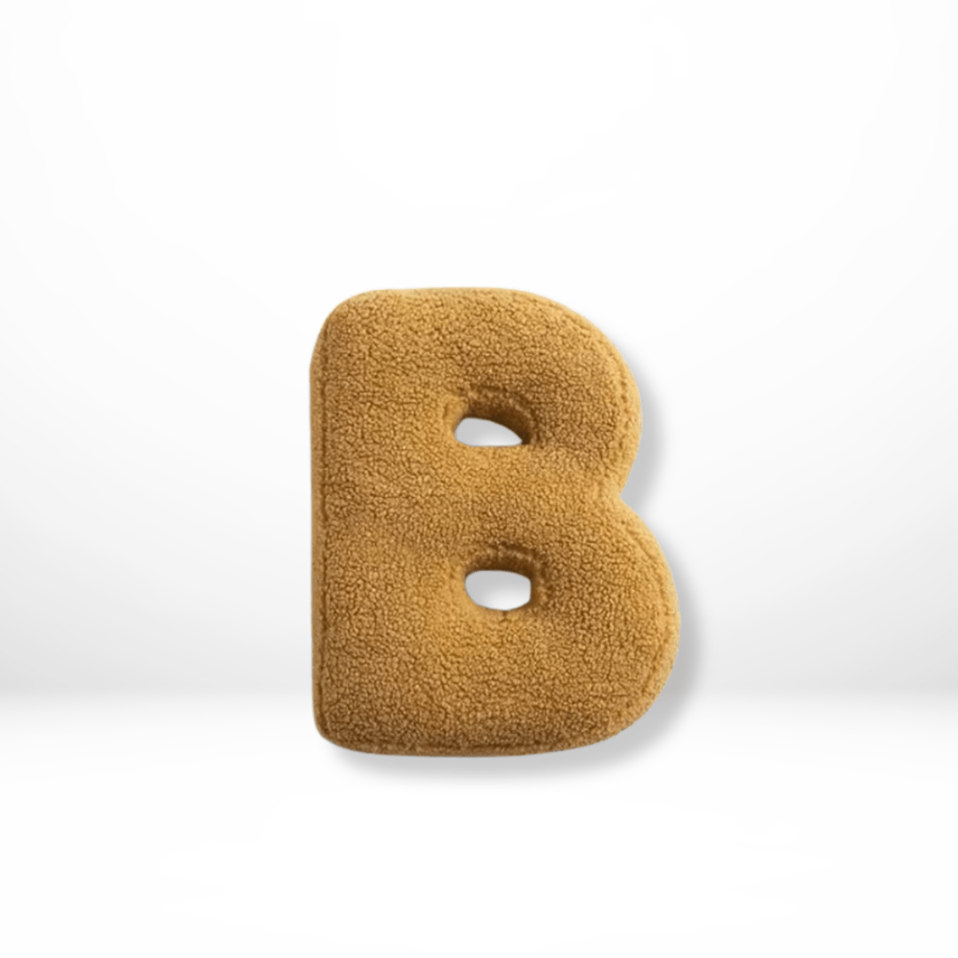 Plush Velvet Letter Cushion with Soft Filling