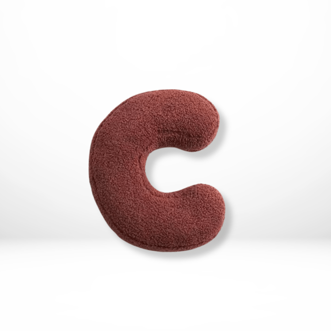 Plush Velvet Letter Cushion with Soft Filling