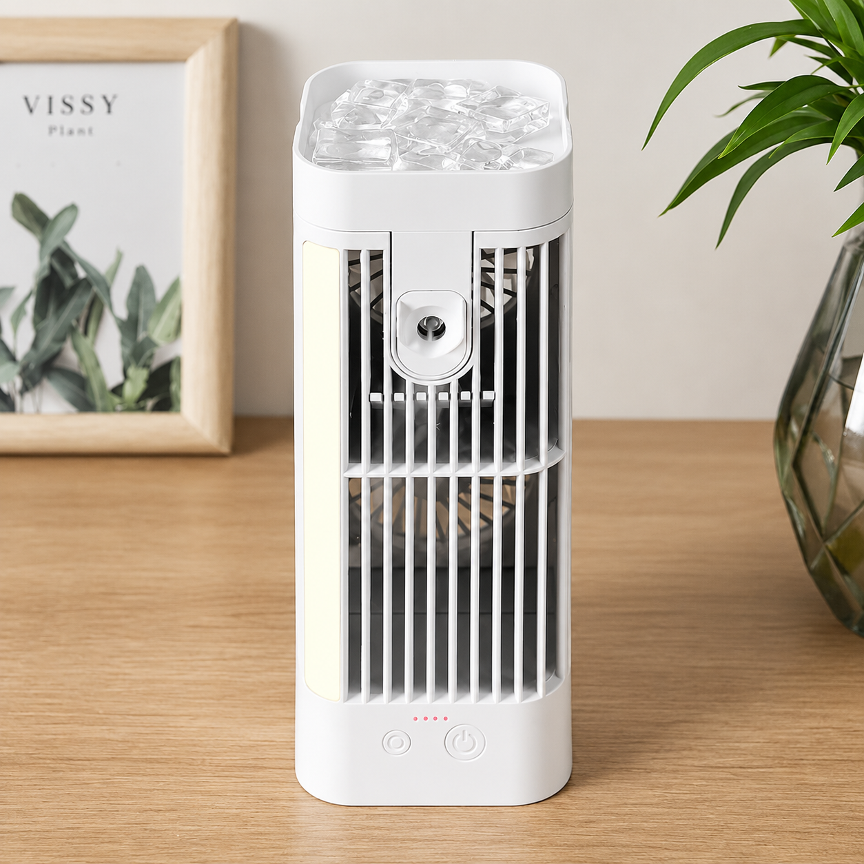 Portable Mini Air Cooler with Mist and Light