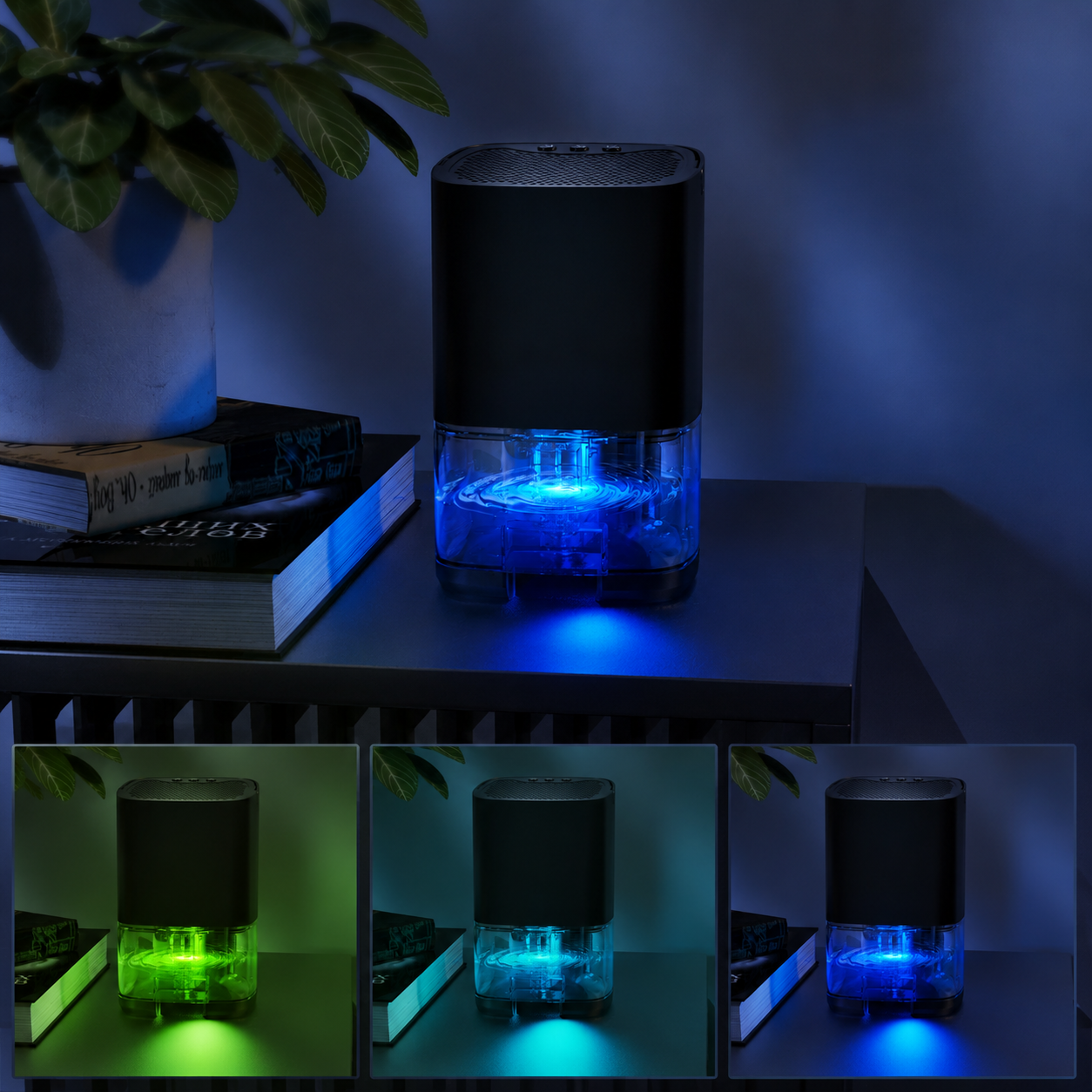 Portable Quiet Dehumidifier with Water Tank