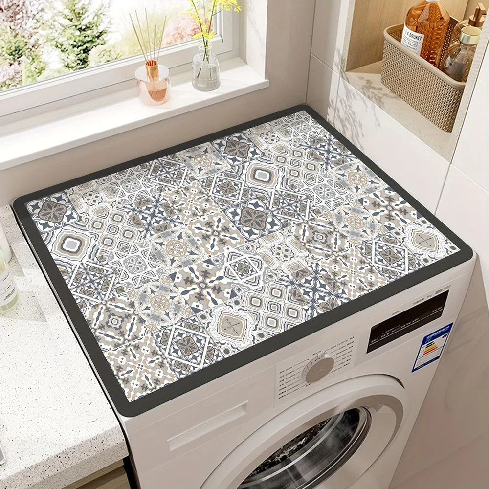Printed Appliance Mat with Non-Slip Backing