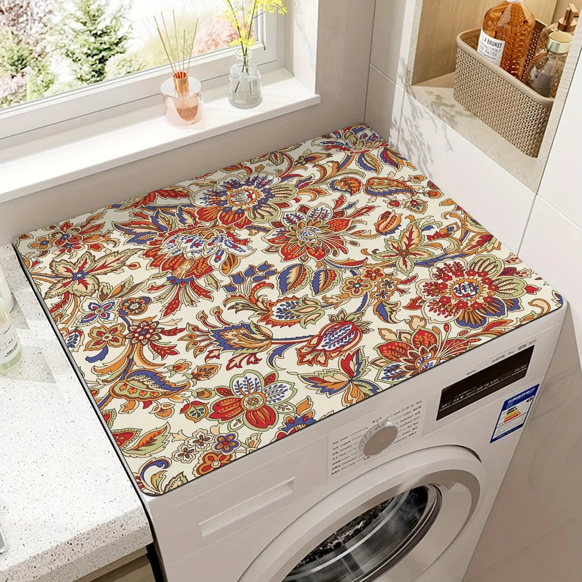 Printed Appliance Mat with Non-Slip Backing
