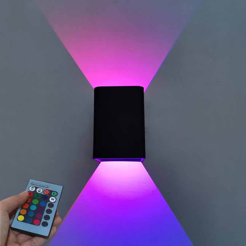 RGB Aluminum Cube Wall Light with Remote