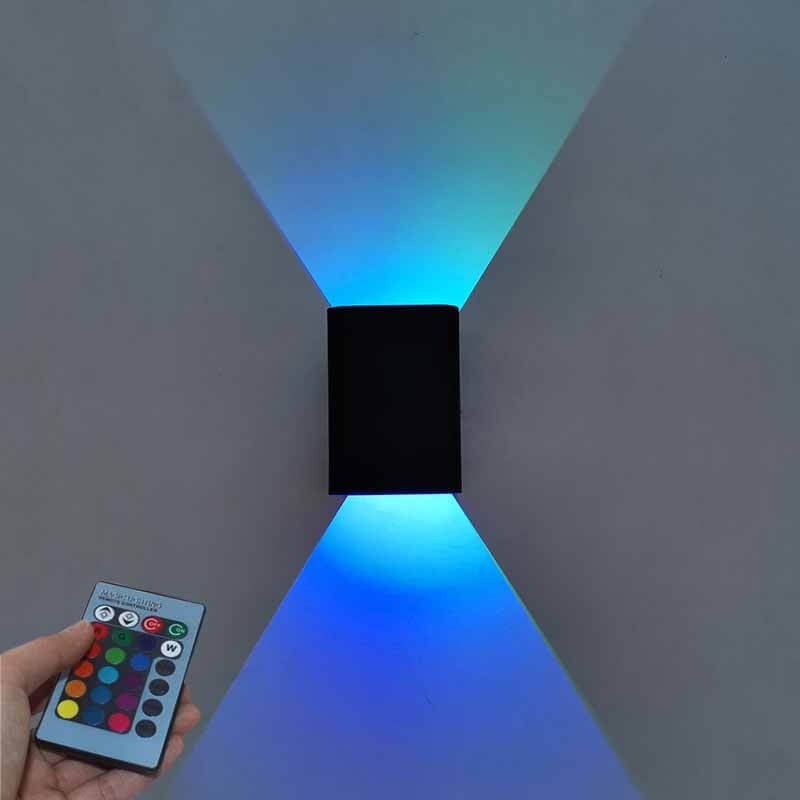 RGB Aluminum Cube Wall Light with Remote