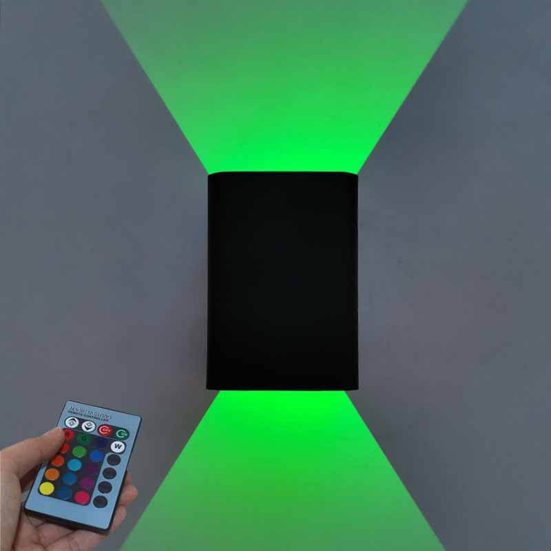 RGB Aluminum Cube Wall Light with Remote