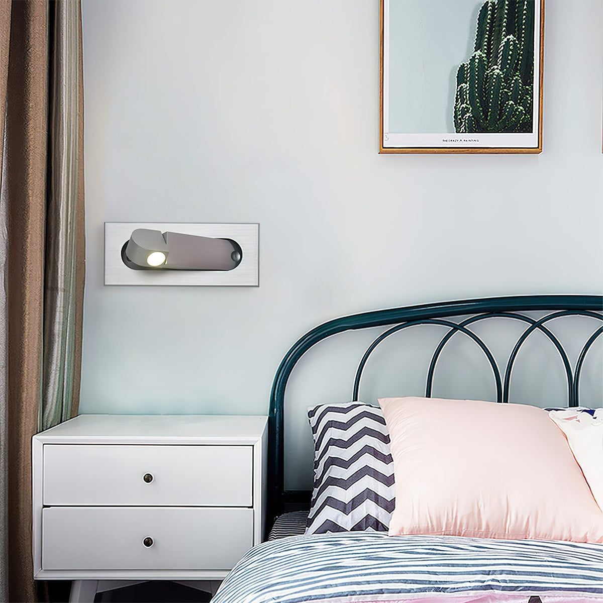 Recessed Rotating Reading Light Bedside Touch