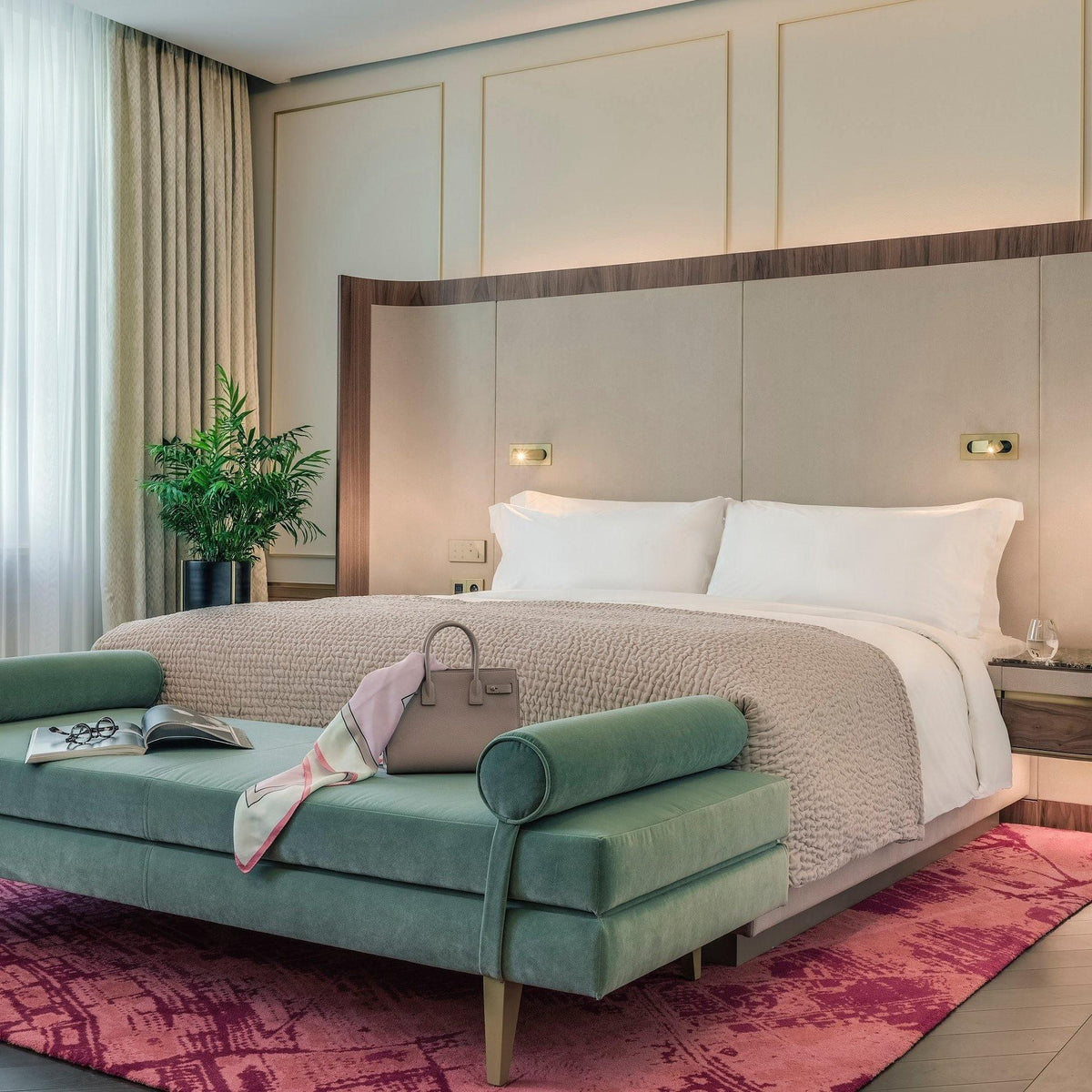 Recessed Rotating Reading Light Bedside Touch