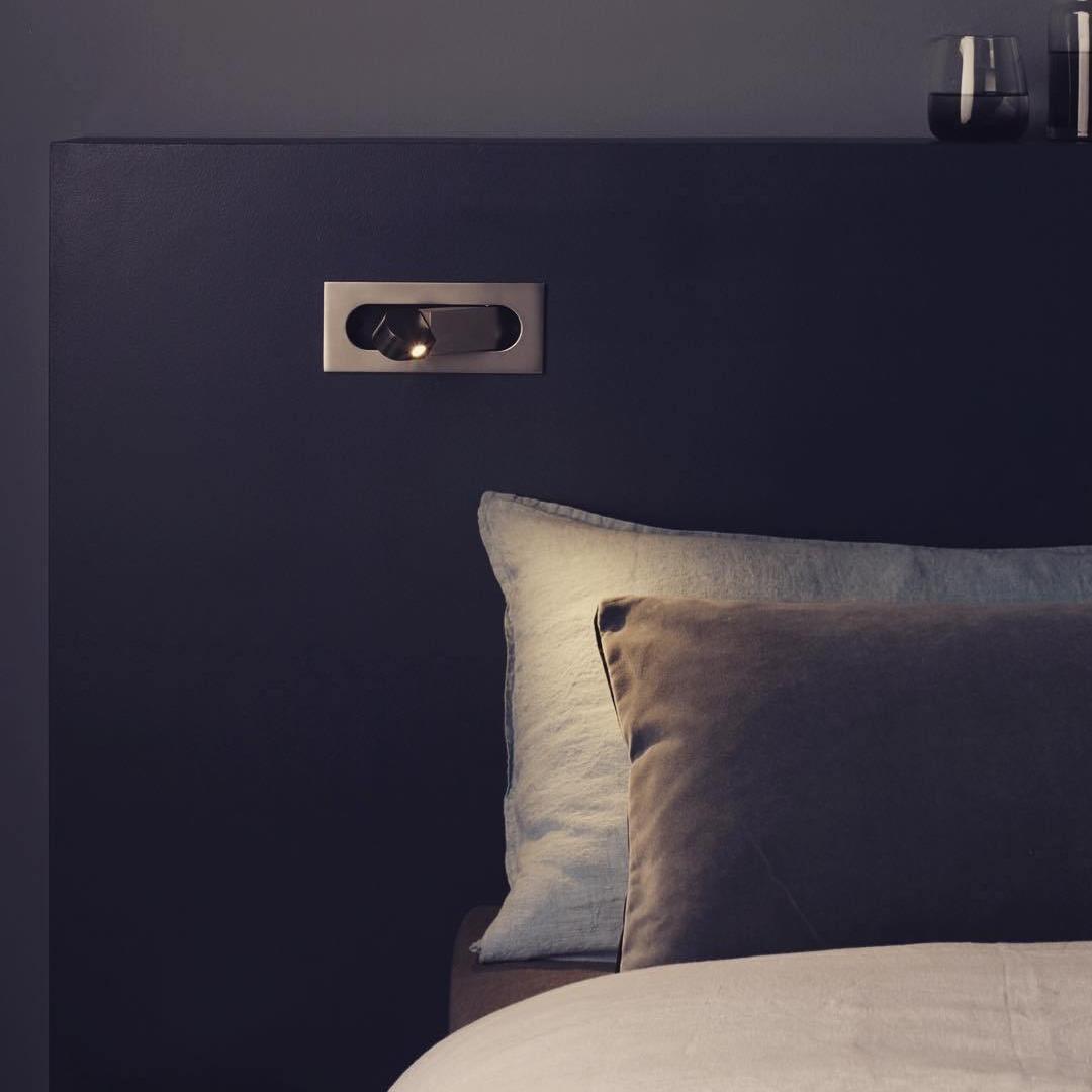 Recessed Rotating Reading Light Bedside Touch