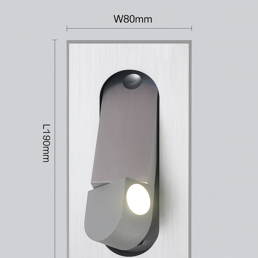 Recessed Rotating Reading Light Bedside Touch