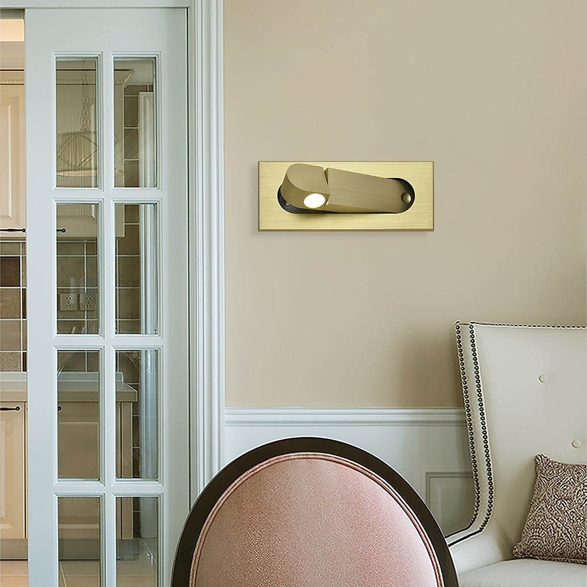Recessed Rotating Reading Light Bedside Touch
