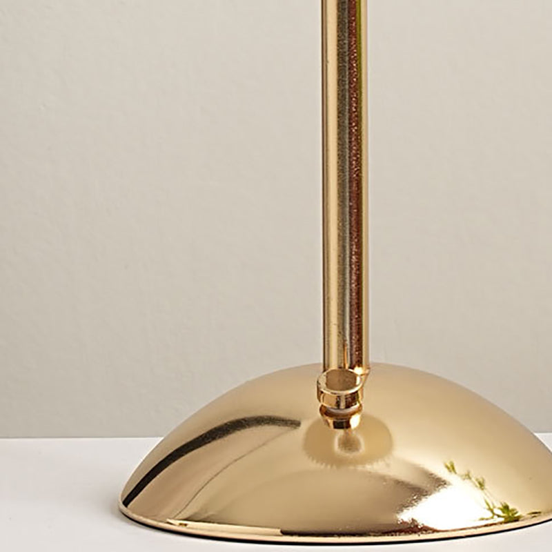 Rechargeable Brass Pleated Cordless Table Lamp