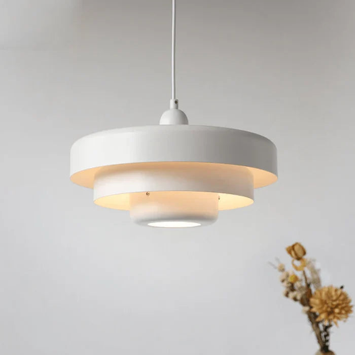 Retro Metal Pendant Light with Layered Shades
