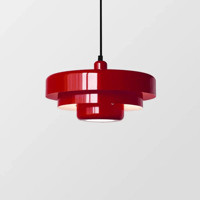 Retro Metal Pendant Light with Layered Shades