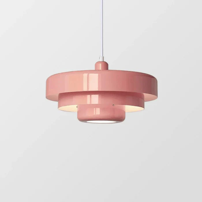 Retro Metal Pendant Light with Layered Shades