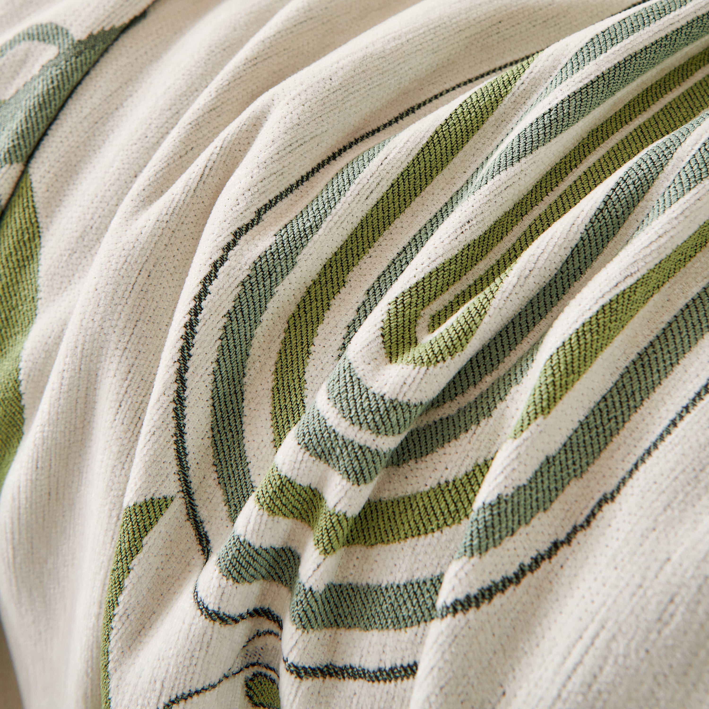 Reversible Chenille Animal Throw with Fringe