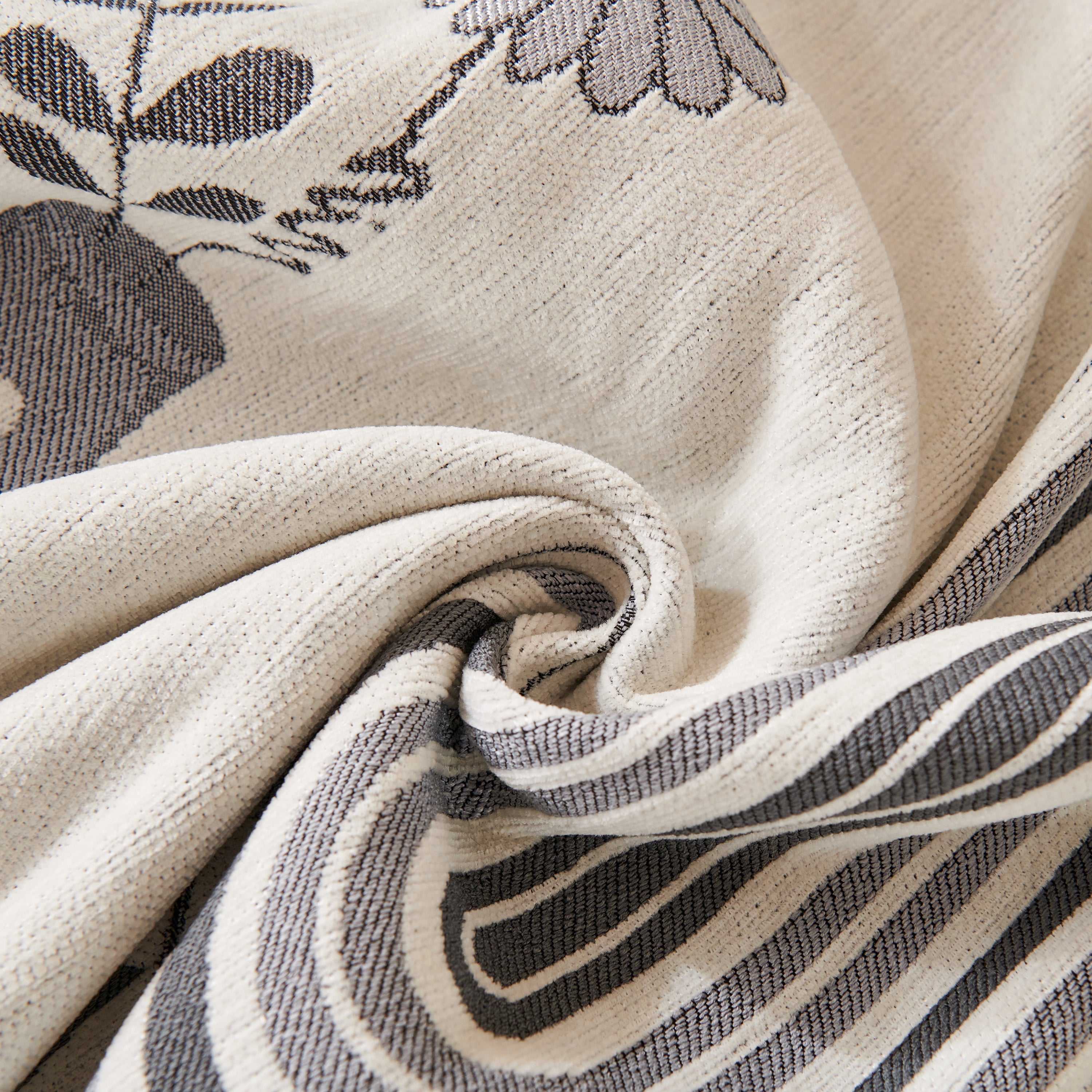 Reversible Chenille Animal Throw with Fringe