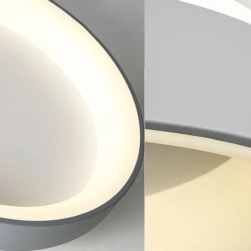 Nordic Round LED Ceiling Light with Soft Halo