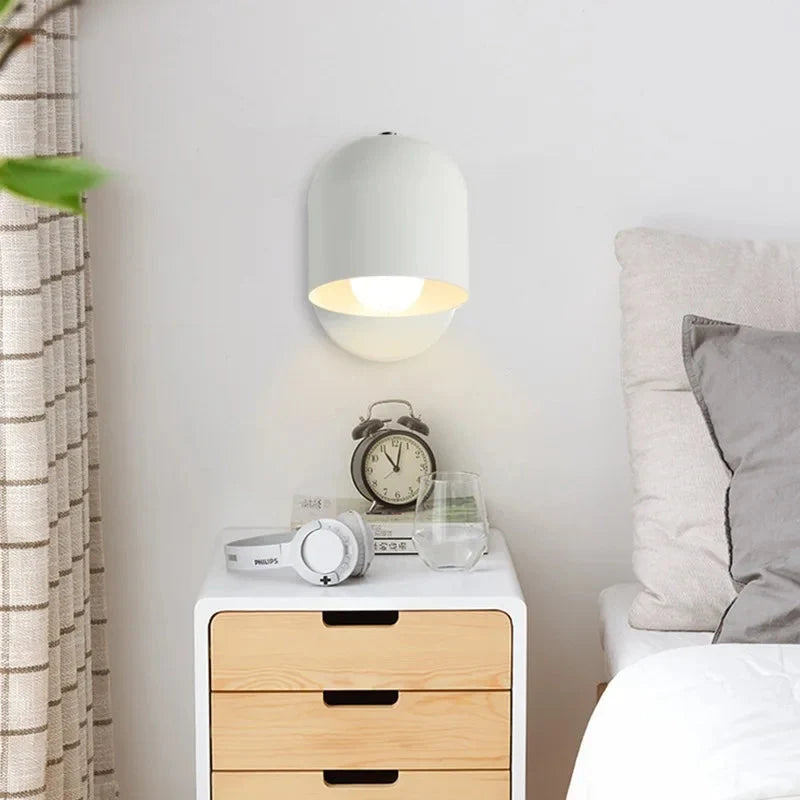 Modern Macaron Dome Wall Sconce with Glass