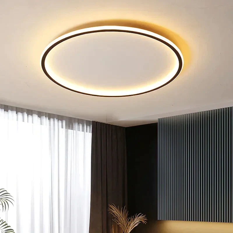 Scandinavian LED Ring Ceiling Light Fixture
