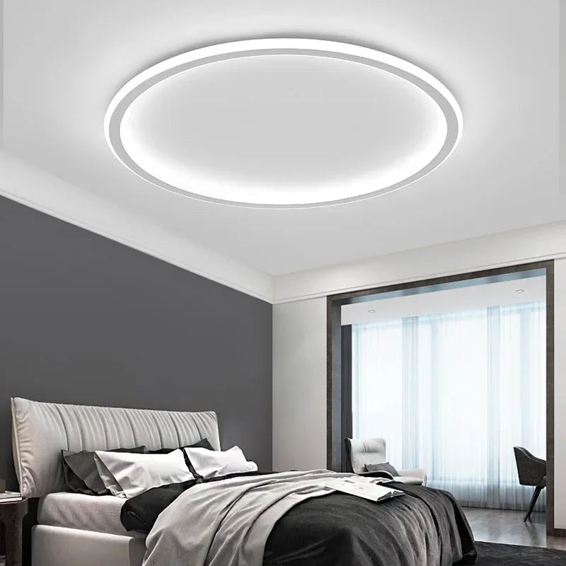 Scandinavian LED Ring Ceiling Light Fixture