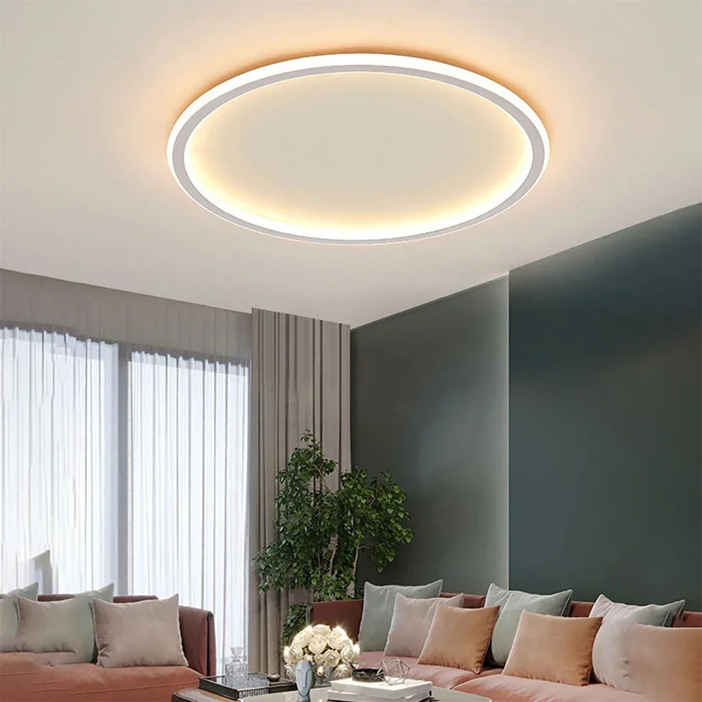 Scandinavian LED Ring Ceiling Light Fixture
