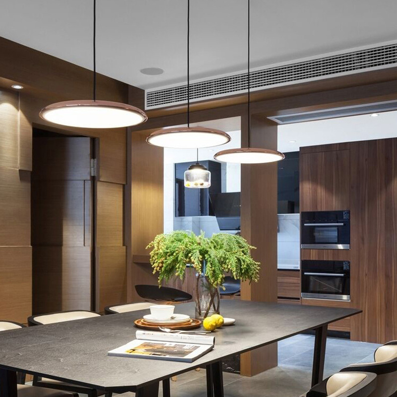 Scandinavian Round LED Pendant Disc Light