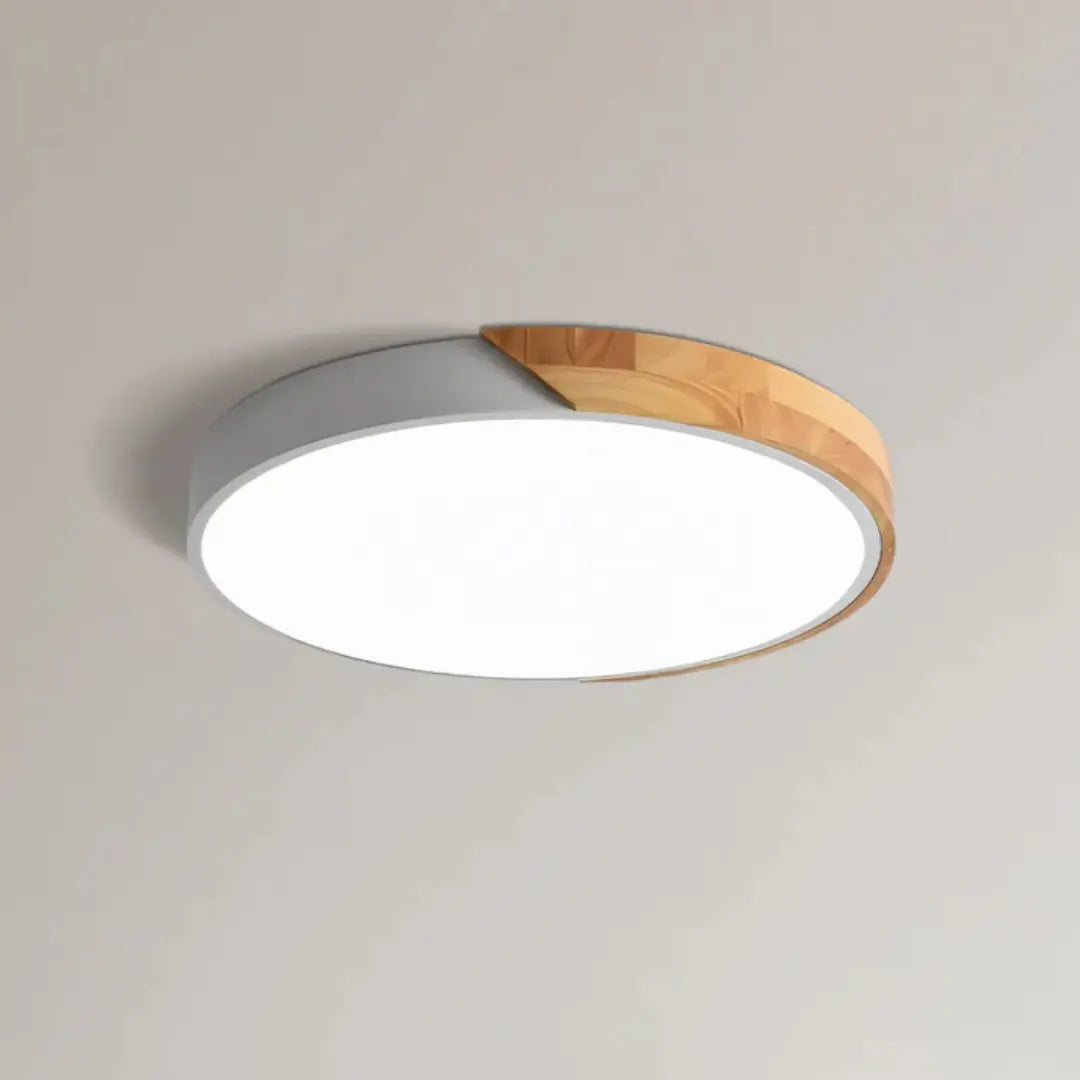Modern Wood LED Ceiling Light Flush Mount