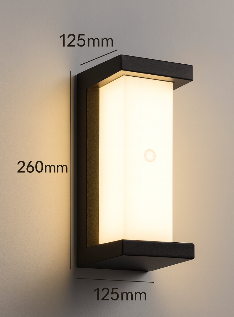 Modern LED Outdoor Wall Light with Motion Sensor