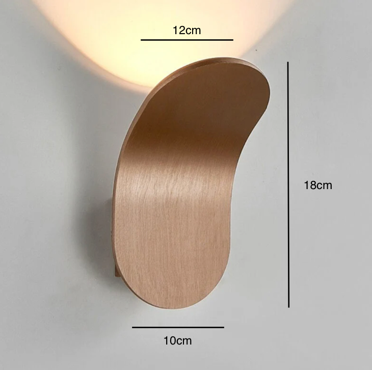 Scandinavian LED Wall Sconce with Upward Glow