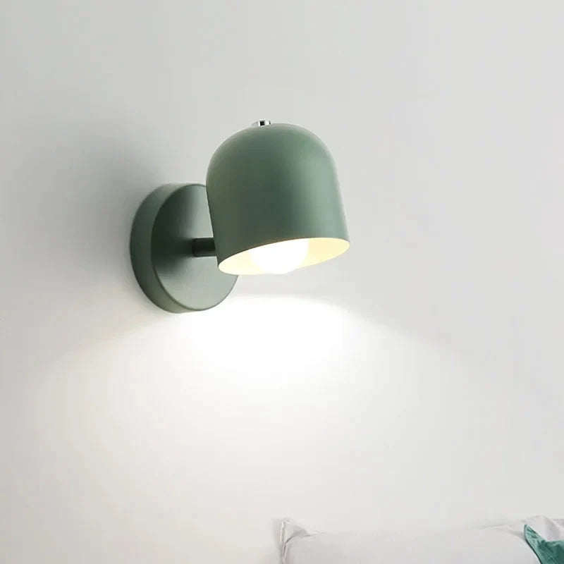 Modern Macaron Dome Wall Sconce with Glass