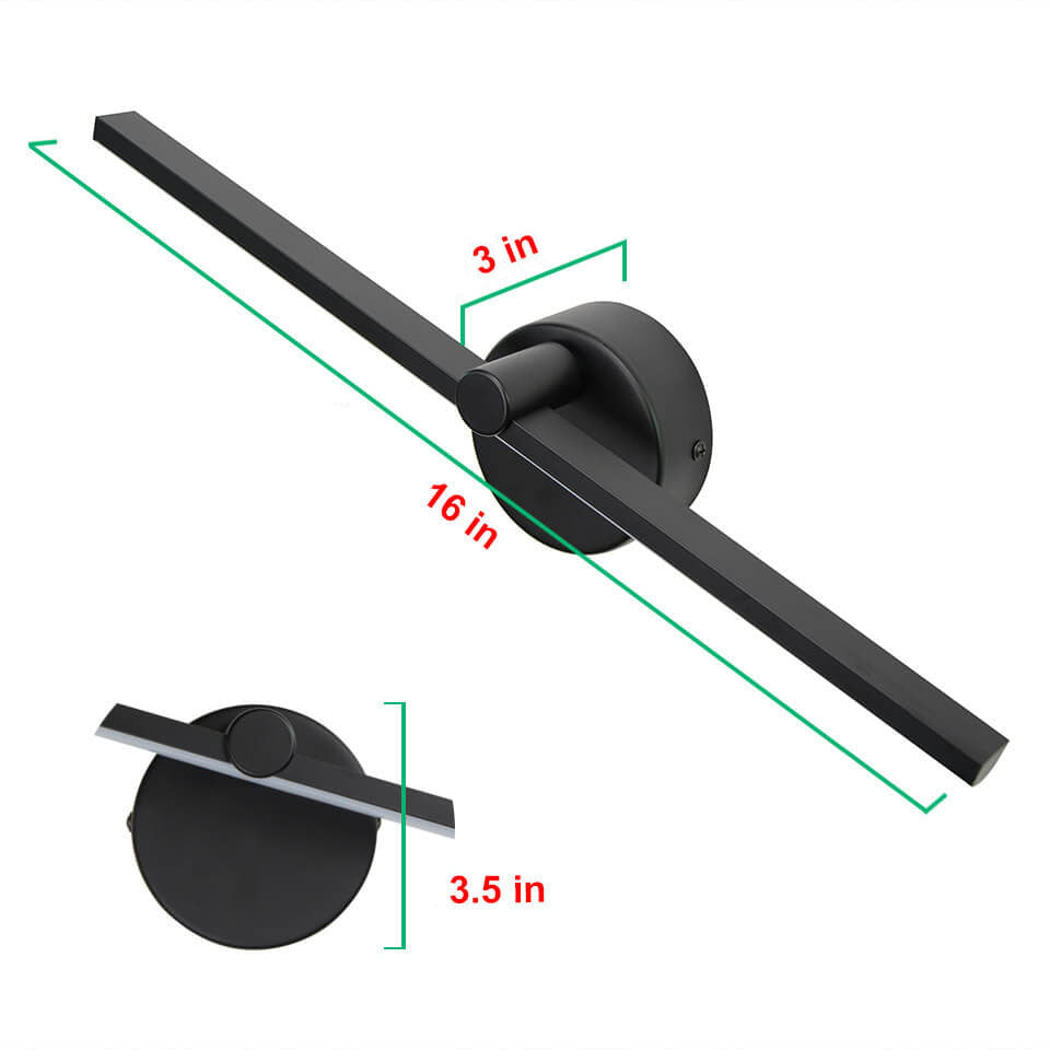 Slim Aluminum Bar LED Wall Light with Switch