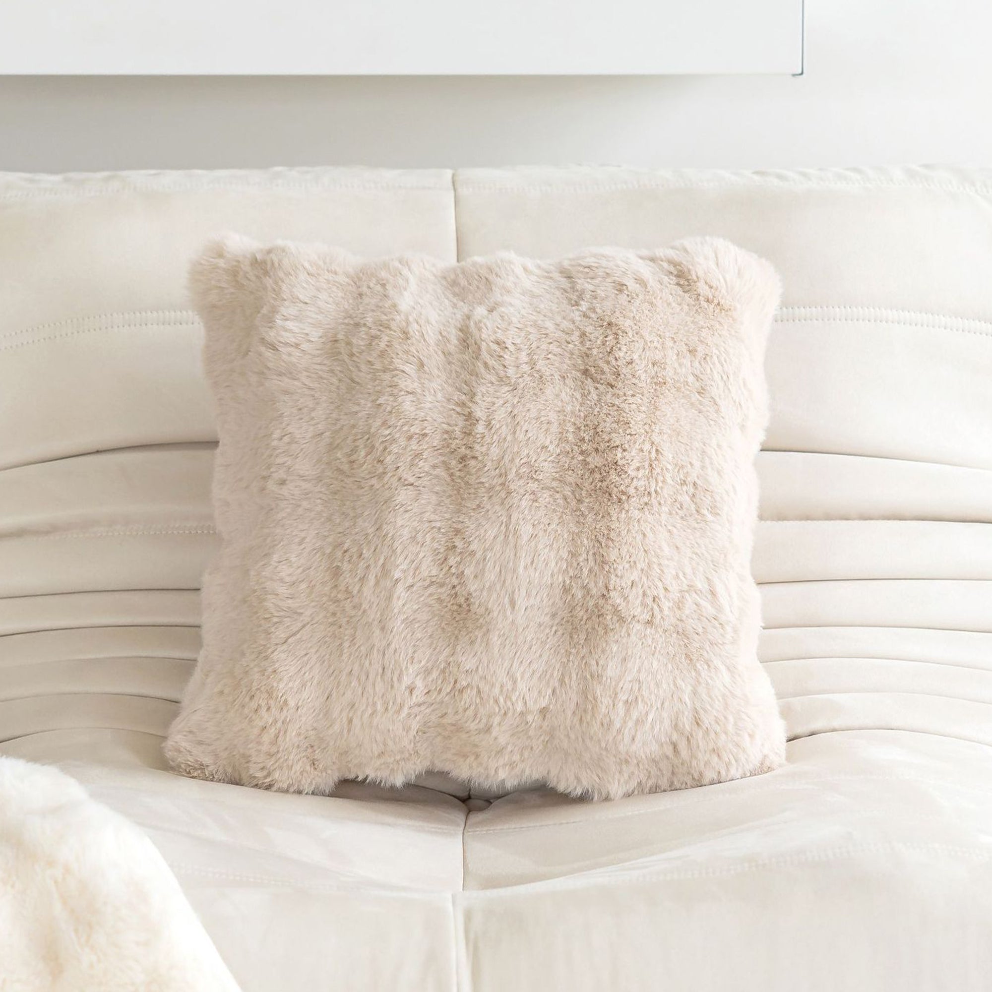 Soft Faux Fur Pillow Cover with Hidden Zipper