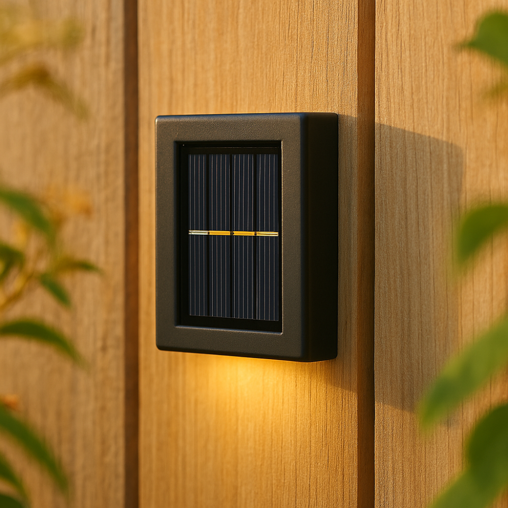 Solar Wall Light with Warm Up-and-Down Glow