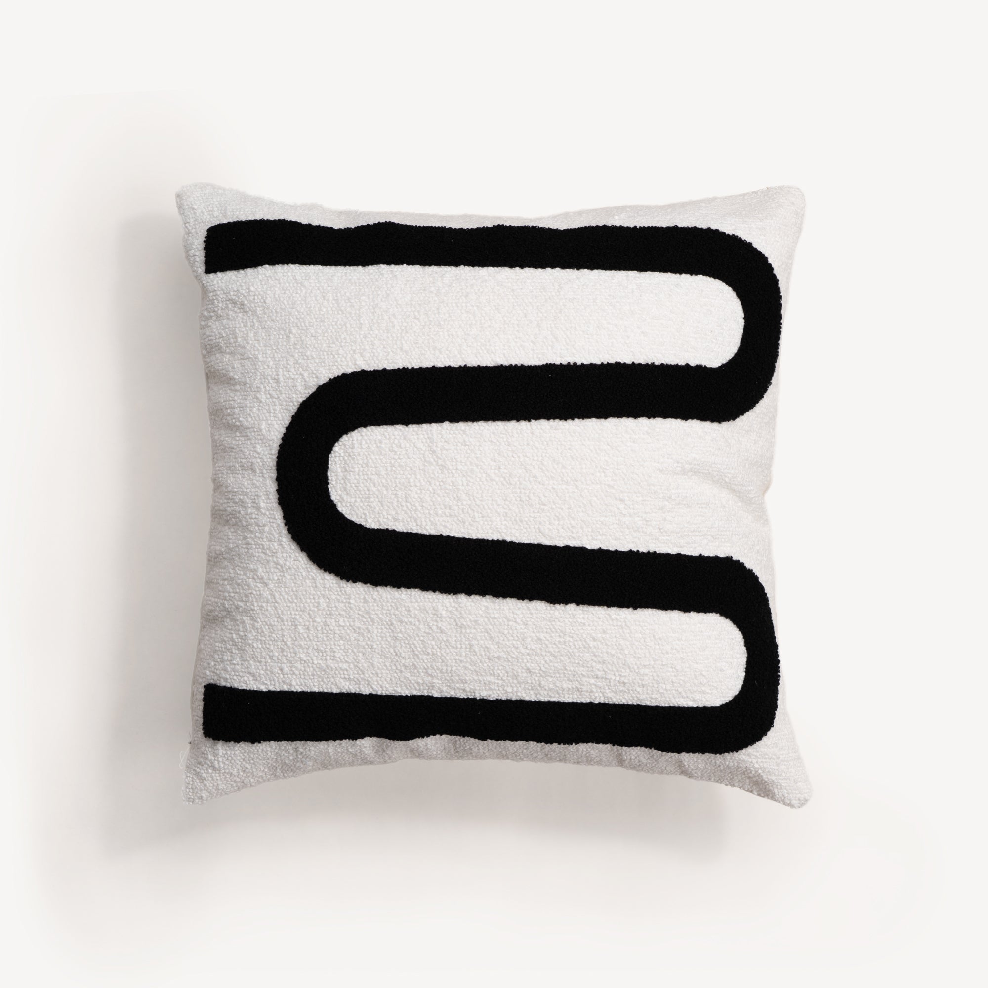 Textured Pillow Cover with Modern Patterns