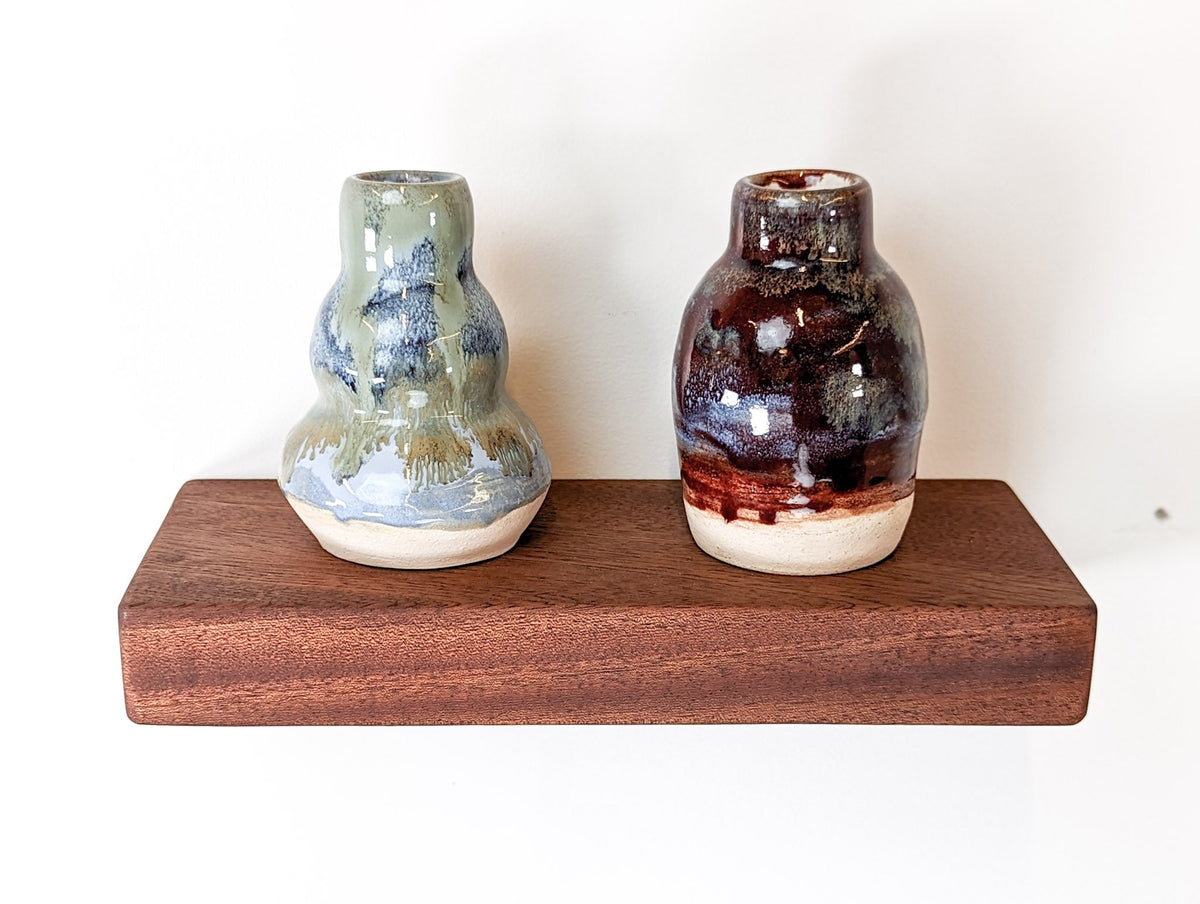 Thick Mahogany Floating Shelf in 6" to 10" lengths
