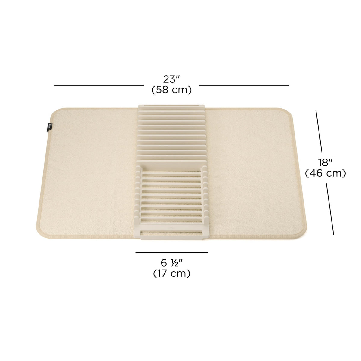 UDry Dish Drying Rack with Mat