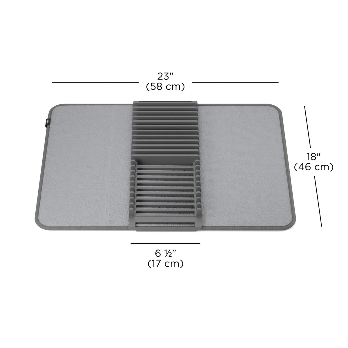 UDry Dish Drying Rack with Mat